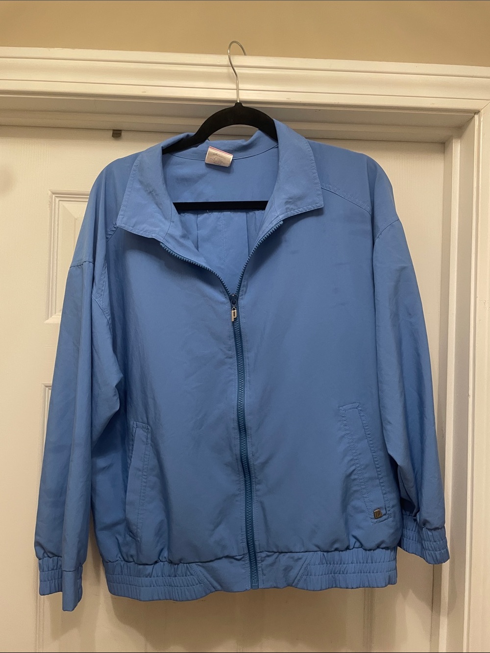 Prince Light Sky Blue Bomber windbreaker Jacket men’s medium tennis vintage